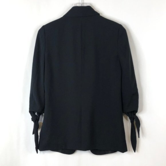 NWT BAR III Black 3/4 Tie-Sleeve Blazer #C18 - Picture 5 of 8